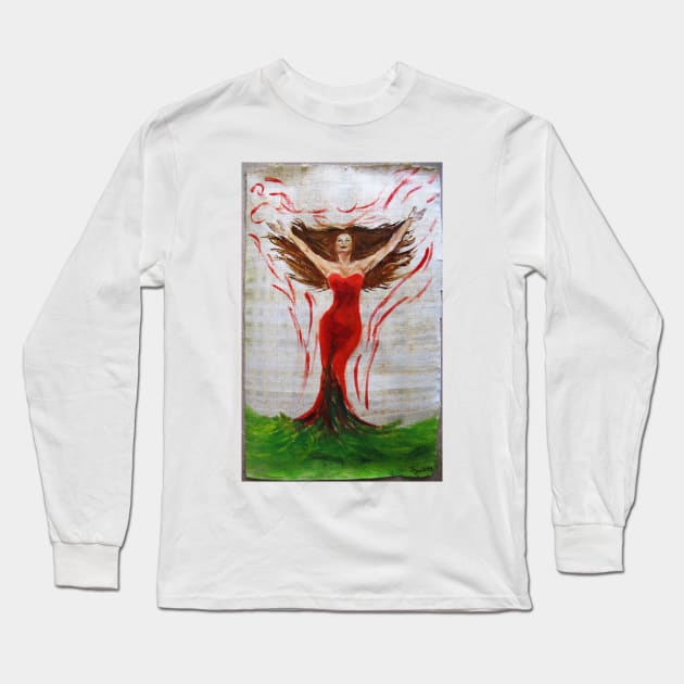 Summer Long Sleeve T-Shirt by Kunstner74